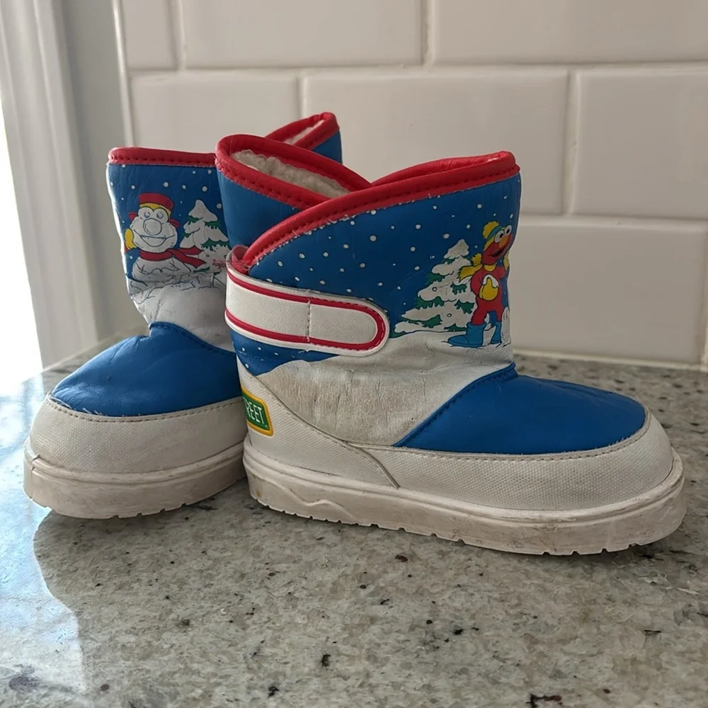 Vintage Sesame Street Elmo toddler boots